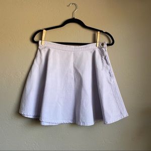 AA Denim Circle Skirt Lavender Lilac Light Purple